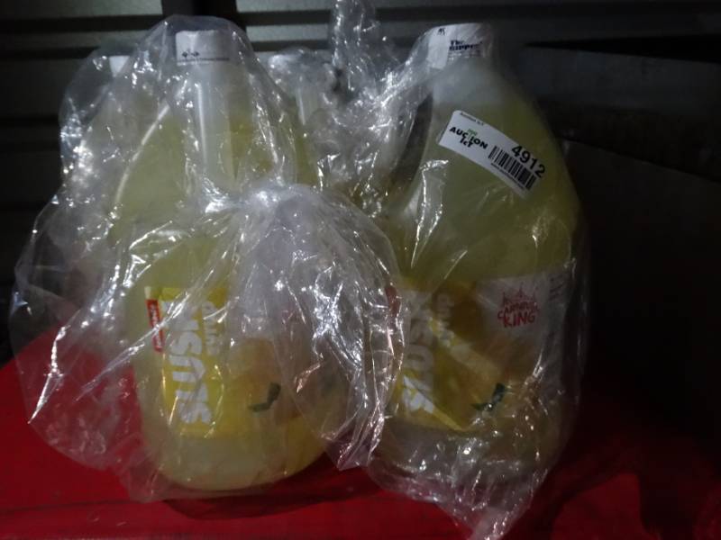 lot 4913 image: 2 unopened jugs of Carnival King Lemonade slush syrup