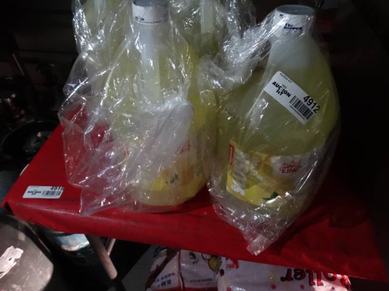 lot 4914 image: 2 unopened jugs of Carnival King Lemonade slush syrup