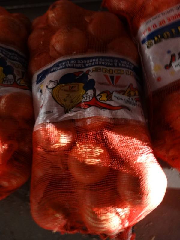 lot 4919 image: 50 lb bag of onions
