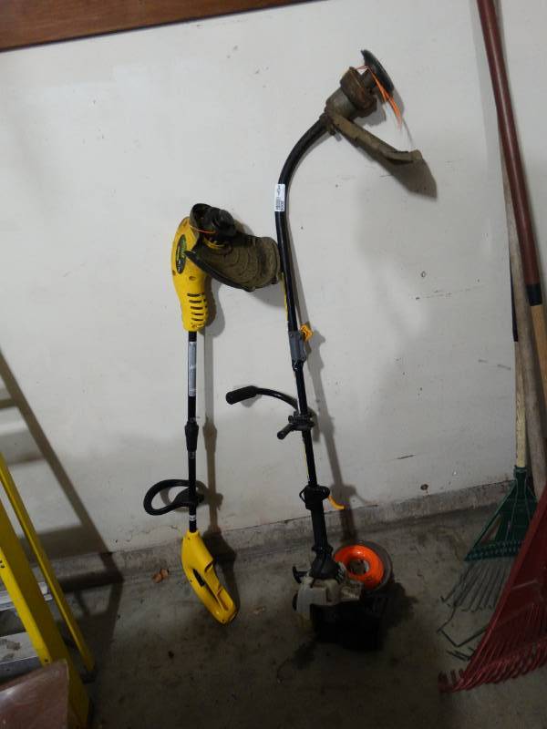lot 2000 image: One Gas, One Electric Weed Wacker