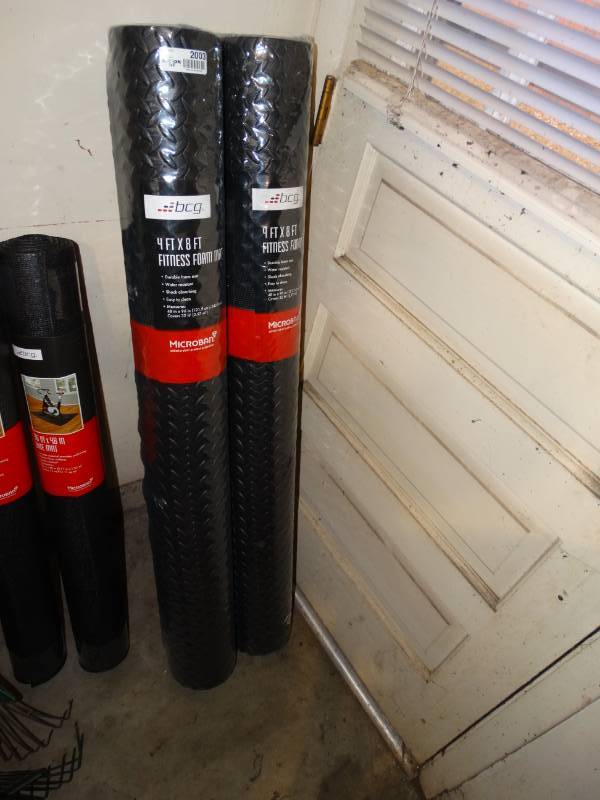 lot 2003 image: Lot of 2 Brand New Fitness Foam Mats