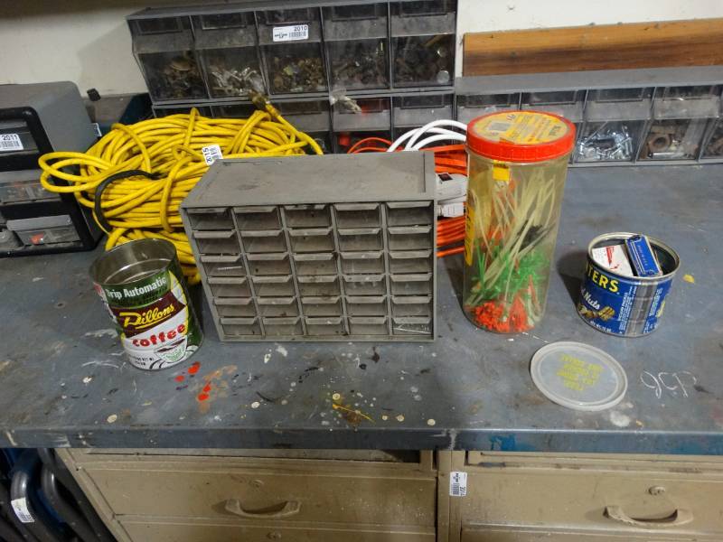 lot 2017 image: Small Parts Organizer with misc Hardware