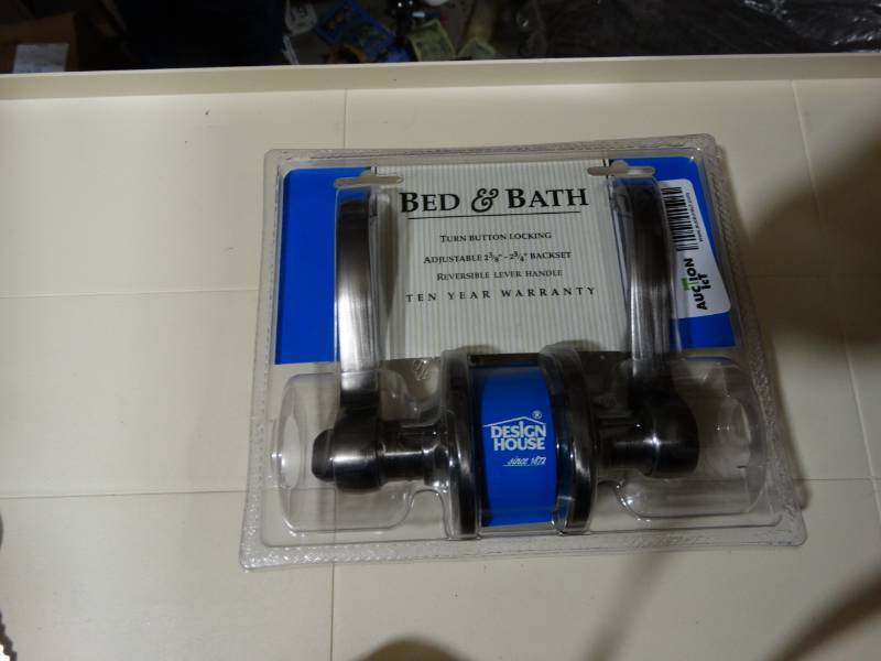 lot 2032 image: New In Box Bed & Bath Door Handles