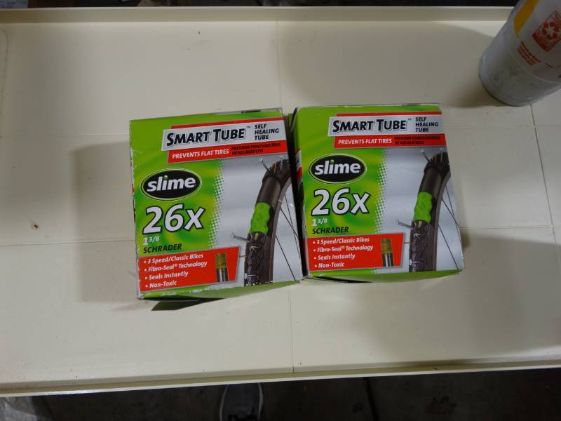 lot 2034 image: Two New In Box Slime Bicycle Inner tubes