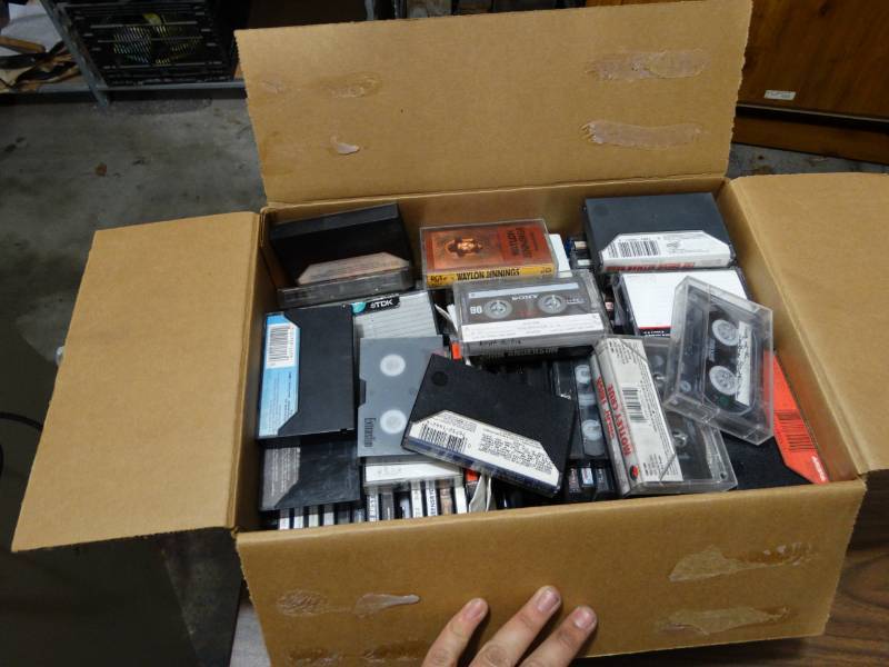 lot 2045 image: Box CDs and Cassettes