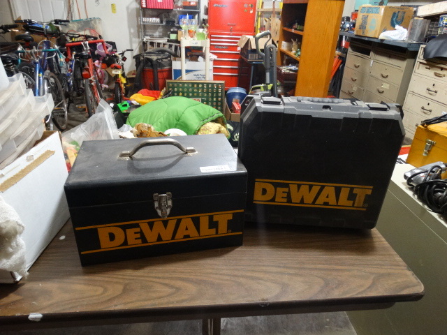 lot 2145 image: Lot of 2 DeWalt Tool Cases
