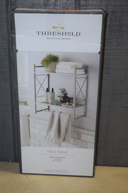 Threshold Wall Shelf Satin Nickel Belton All Star Merchandise And Goods Sale Equip Bid