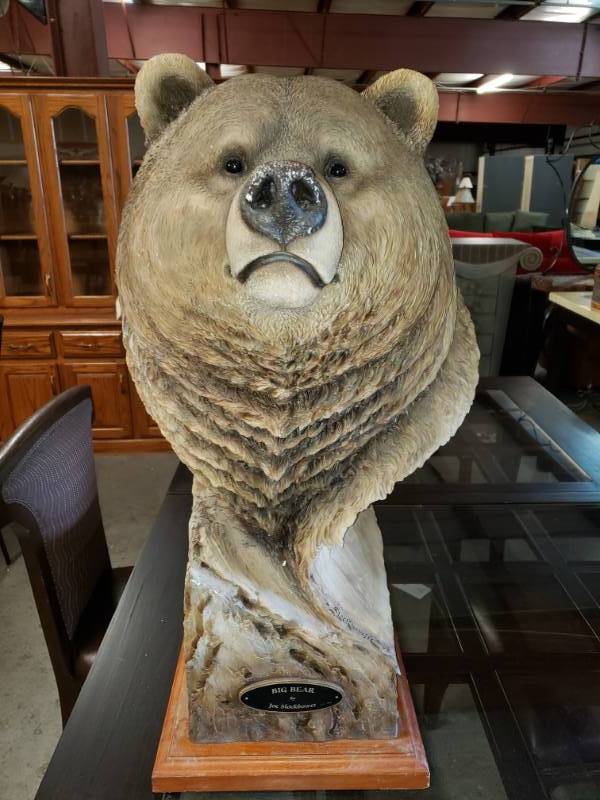 lot 7512 image: 214850 Big Bear Sculpture by Slockbower (Signed)