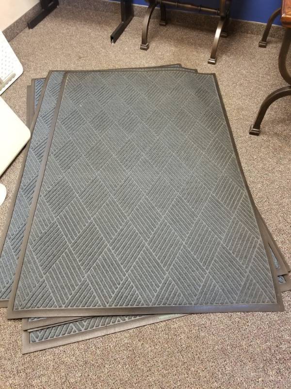 lot 3656 image: (2) 70in x 45in Rubber Mats