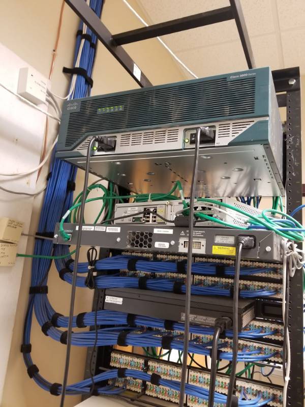 lot 3706 image: Cisco 3800 Series, Console, Riverbend Steelhead, Ortronics
