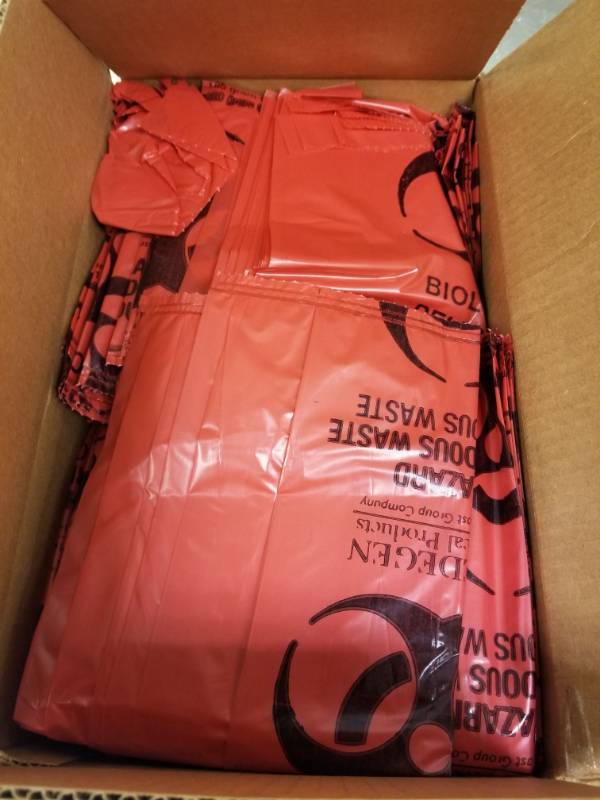 lot 3746 image: Box Of Hazardous Waste Bags