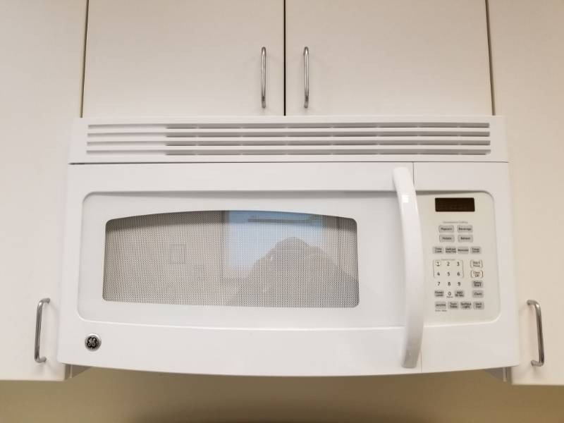 lot 3670 image: GE Above Range Microwave