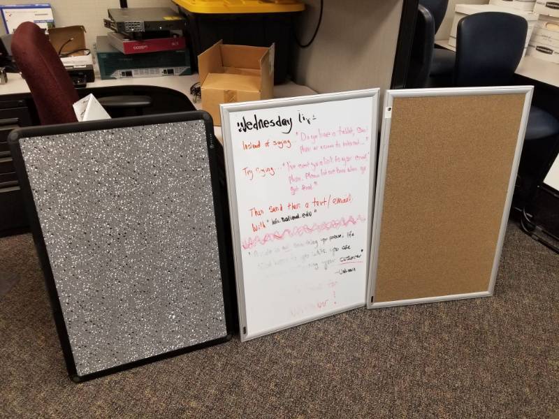 lot 3535 image: (2) Corkboards, 1 Whiteboard