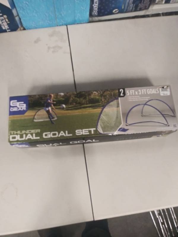 lot 1250 image: Thunder Dual Goal Set 5 Ft. x 3 Ft. Goals