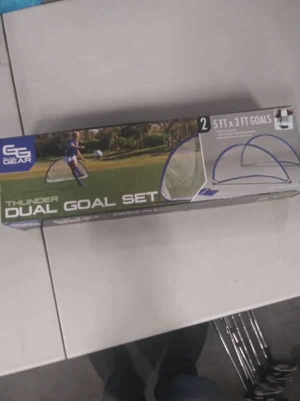 lot 1251 image: Thunder Dual Goal Set 5 Ft. x 3 Ft. Goals