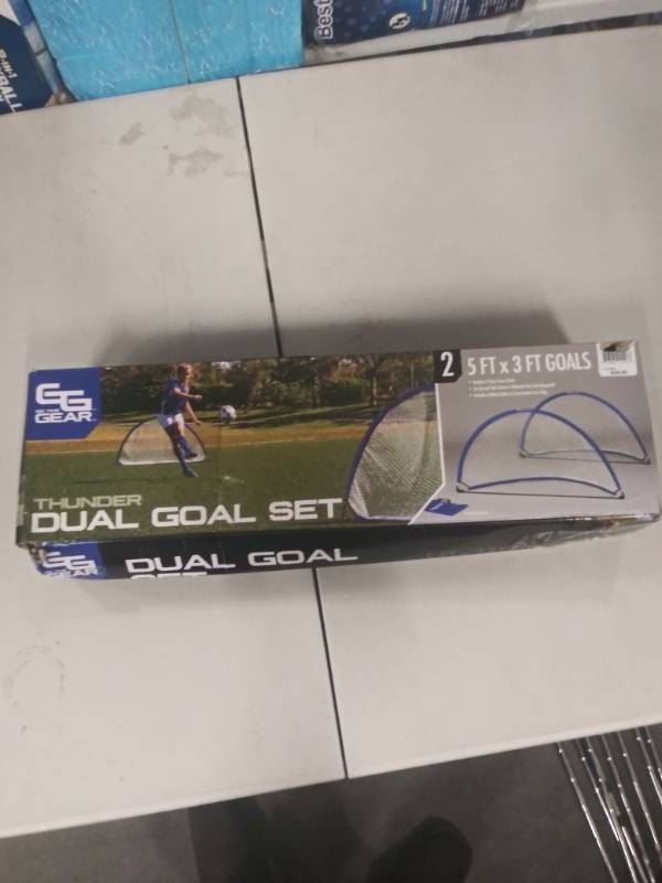 lot 1257 image: Thunder Dual Goal Set 5 Ft. x 3 Ft. Goals