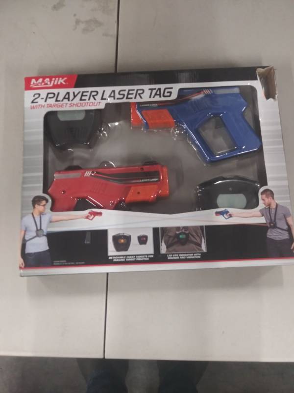 lot 1259 image: Majik 2 Player Laser Tag With Target Shootout