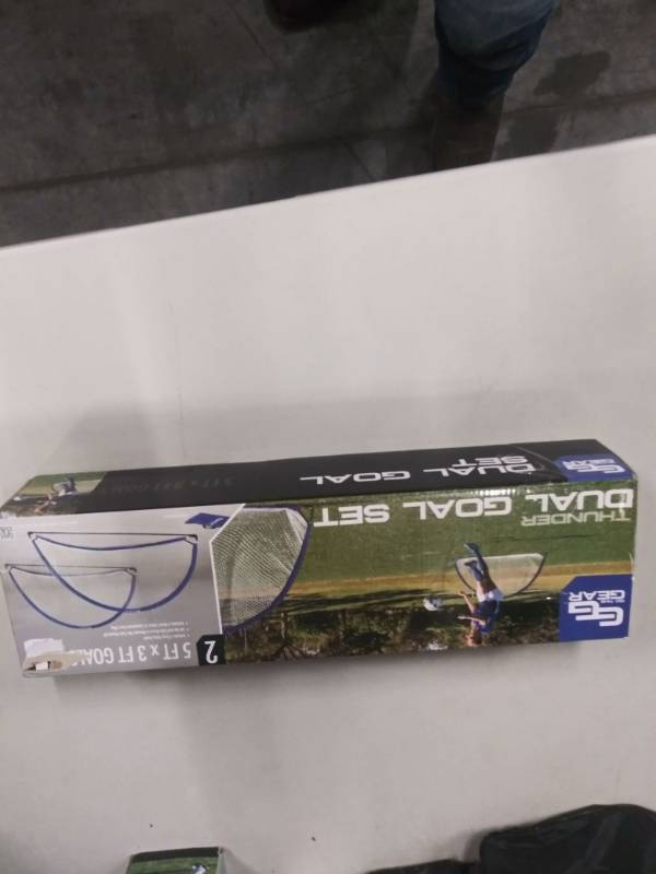 lot 1319 image: Go Time Gear Thunder Dual Goal Set 5 Ft. x 3 Ft. Goals