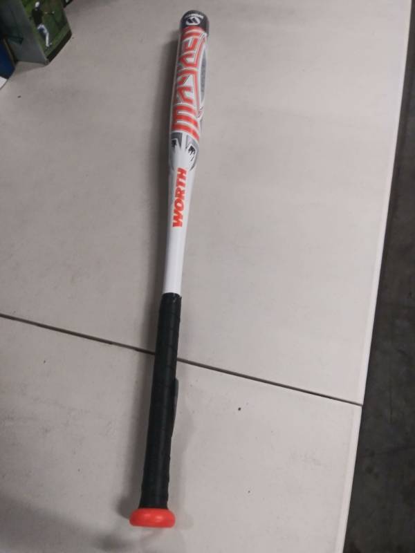 lot 1330 image: Worth Mayhem Asausssa Slow Pitch B5retmay Softball Bat - 34  28 Oz.