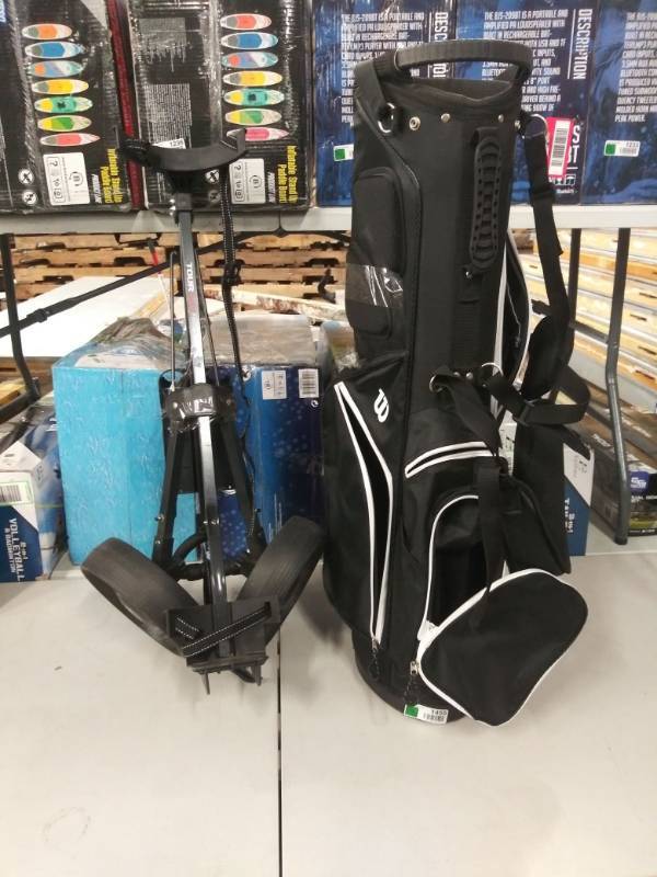 lot 1455 image: Wilson Golf Bag With Golf Bag Carrier.