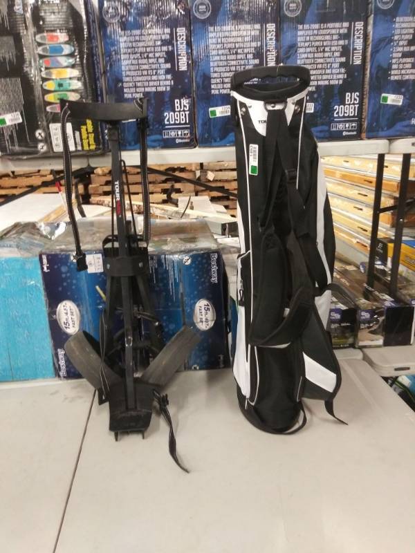 lot 1463 image: Tour Max Golf Bag And Golf Cart.