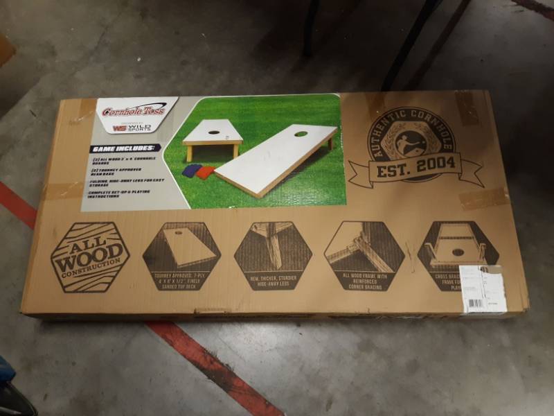 lot 1741 image: Wild Sports Cornhole Toss All Wood Construction