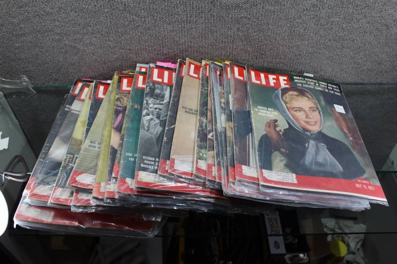 lot 2361 image: Lot of 1950s Vintage Life Magazines -Great Ads -May be incomplete