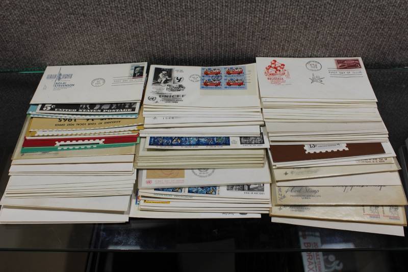 lot 2377 image: Lot of Vintage First Day Issue Stamps and Envelopes from 1952-68