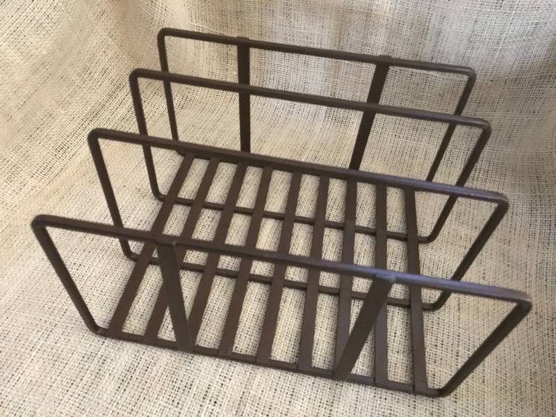 lot 1045 image: Oil Rubbed Bronze standorganizer (plates, files, etc.)