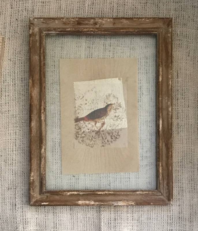 lot 1068 image: Rustic Bird Wall Decor