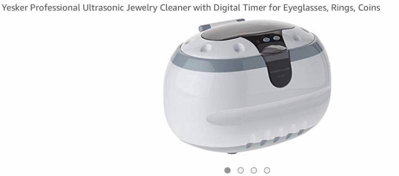 lot 1072 image: Ultrasonic jewelry and eyeglass cleaner (new in box)