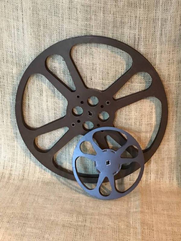lot 1127 image: Set of metal movie film reels