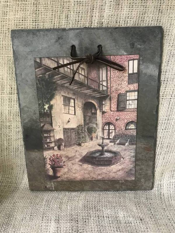 lot 1137 image: New Orleans Brulatour Courtyard on slate roof tile