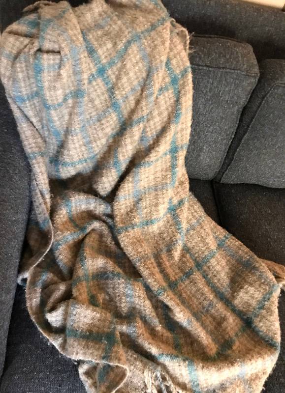 lot 1205 image: Threshold Afghanthrow blanket