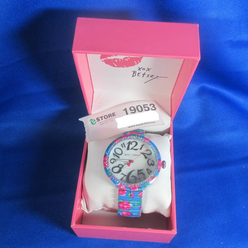 lot 19053 image: BETSEY JOHNSON WATCH WITH BOX