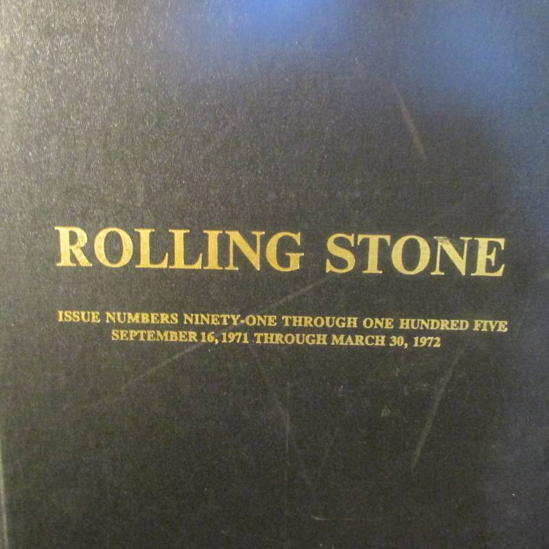 lot 19085 image: CONSECUTIVE COLLECTION OF ROLLING STONE MAGAZINES IN HARDBOUND ISSUE