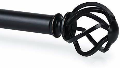 Kamanina 1 Inch Curtain Rods Single Window Rod 72 To 144 Inches