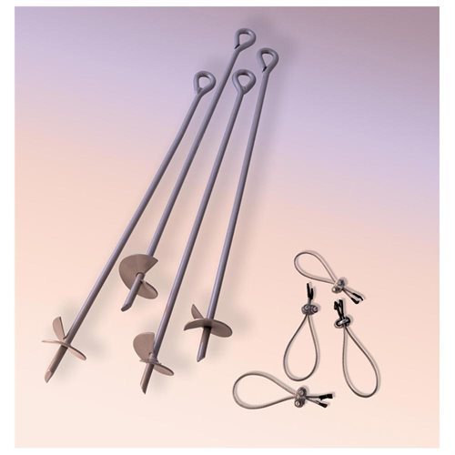 lot 16738 image: ShelterLogic Sheds & Storage - Accessories ShelterAuger 30 in. Earth Anchors Set (4-Piece) 10075.0