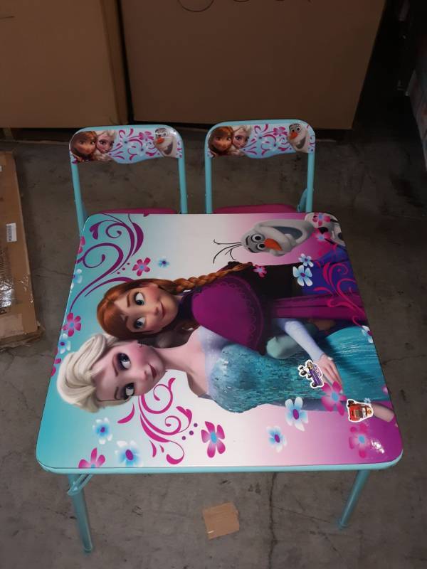 lot 16758 image: Frozen Table & chair Set