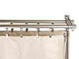 lot 16772 image: Rod Desyne Armor Wall Mount Adjustable Traversing Double Curtain Track - 66  x 120