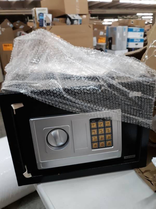 lot 16782 image: Electronic Safe Box with Mechanical Override, Includes Keys
