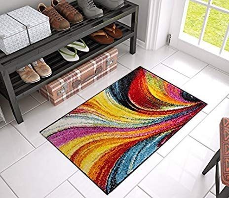 lot 17332 image: Well Woven Multi Pleasure Modern Abstract 20x31 Area Rug