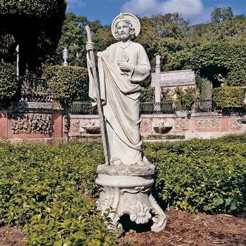 lot 17343 image: Toscano Saint Jude Hopeless Cases Garden Statue