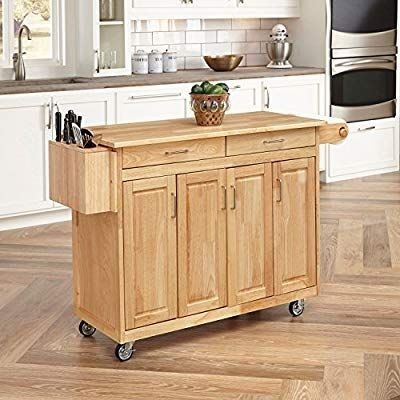 lot 17350 image: HomeStyles Kitchen Cart, Black, New, All Parts and Pieces Appear to be Present, Requires Assembly