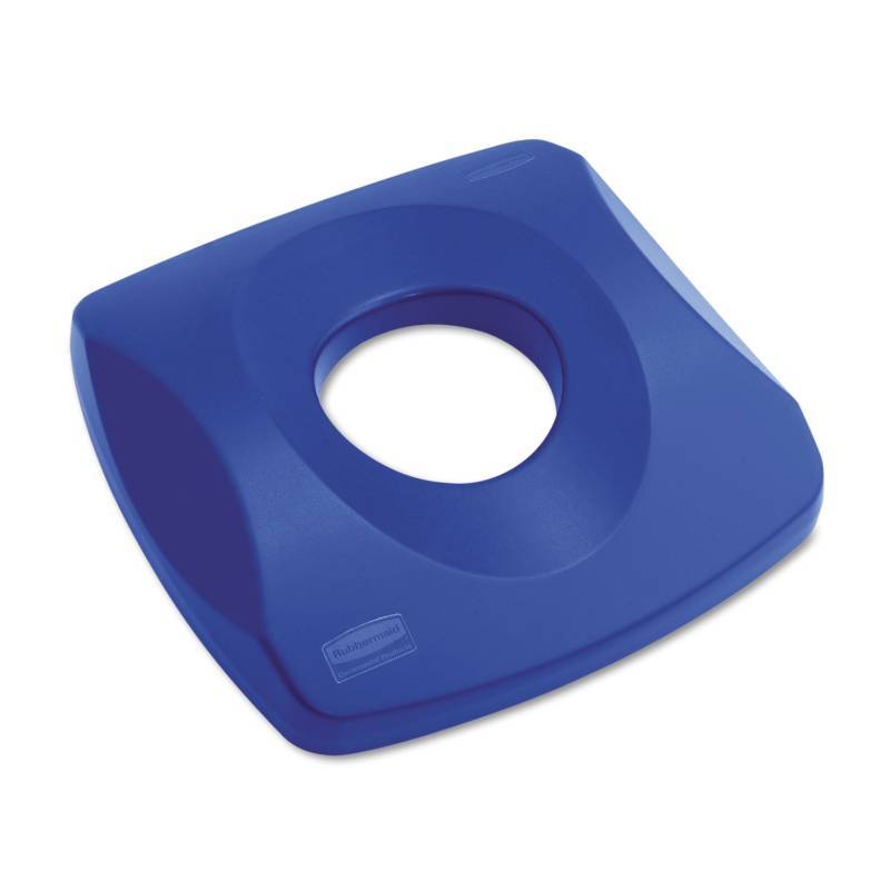 lot 18157 image: Rubbermaid Commercial RCP269100BE Untouchable Recycling Tops 16  x 3-14