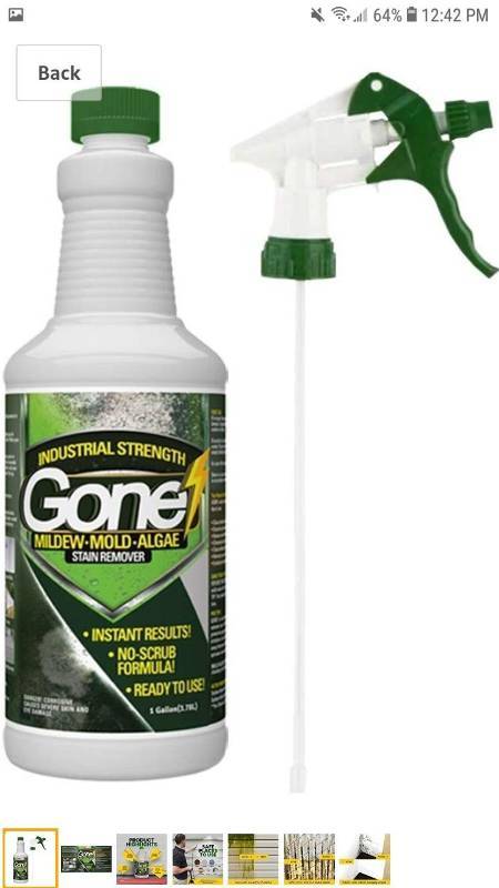 lot 18214 image: Industrial Strength GONE Mold, Mildew & Algae Stain Remover