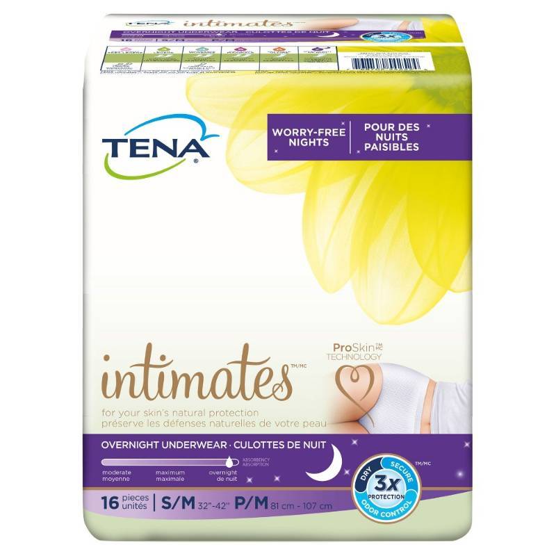 lot 18216 image: Tena Overnight Underwear, Medium, 16 count