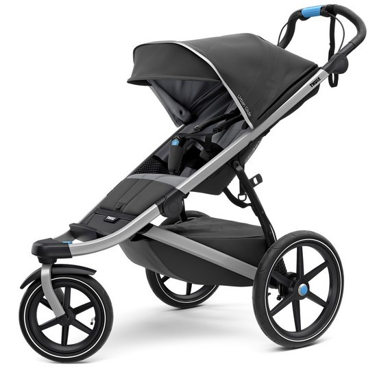 lot 18231 image: Thule Urban Glide 2.0 Jogging Stroller (Dark Shadow Silver Frame)