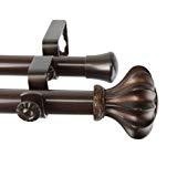 lot 16856 image: Rod Desyne Flair Adjustable Double Curtain Rod - 48  - 84