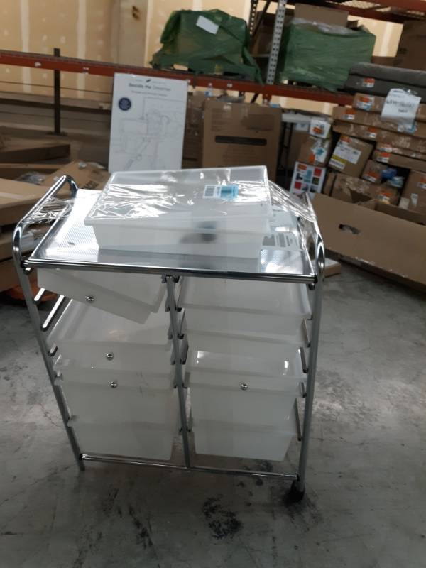 lot 16887 image: Honey-CanDo 10 drawer Storage cart